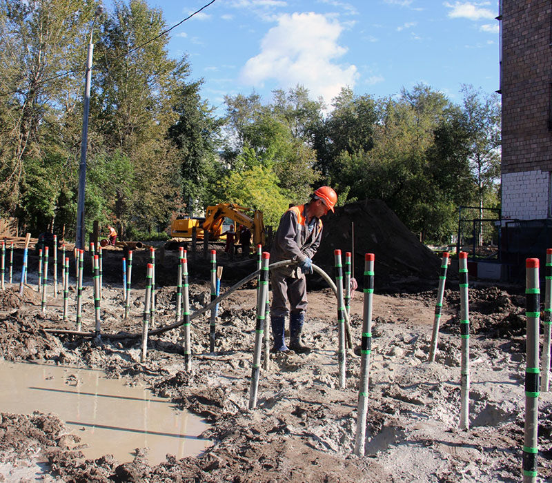 Lavori di fondazioni per edifici Mosca Russia Sireg Progetti Nel Mondo