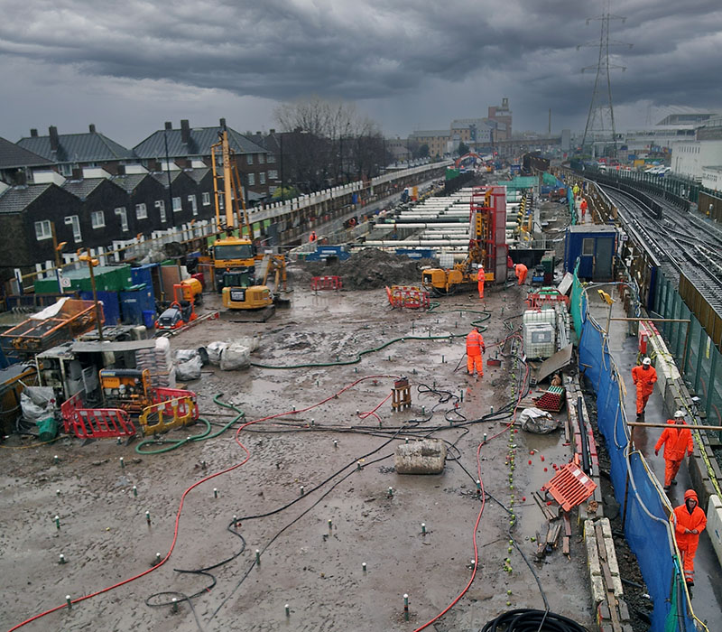 Victoria Dock Crossrail Londra UK Sireg Progetti Nel Mondo