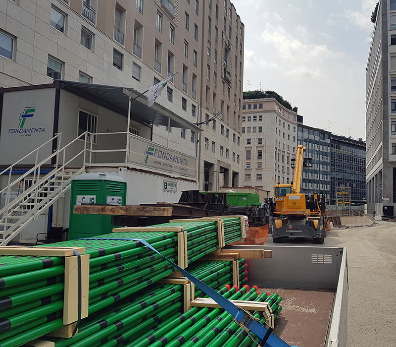 Metropolitana sotterranea Linea Blu Milano Italia Sireg Progetti Nel Mondo