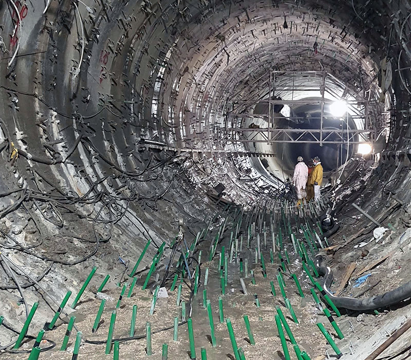 Metropolitana sotterranea C Roma Italia Sireg Progetti Nel Mondo