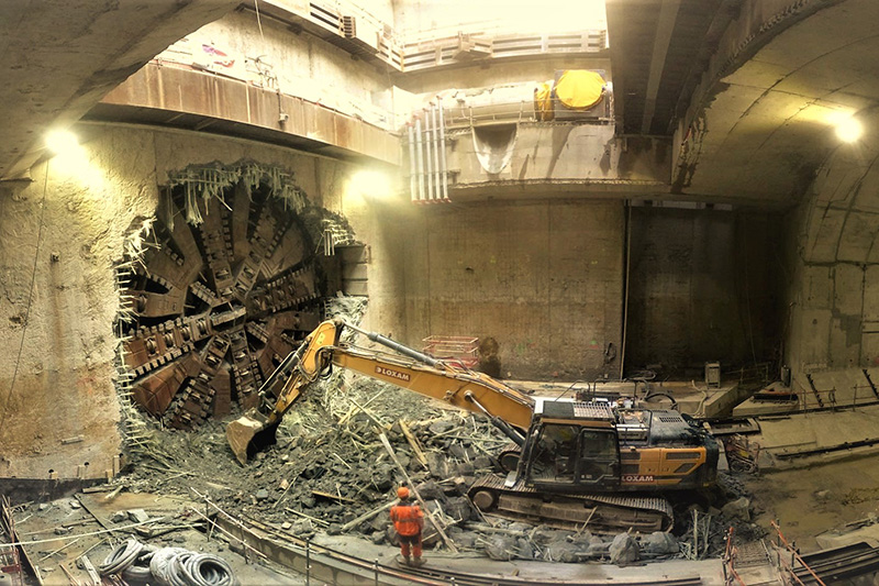 construccion de tunel barras DURGLASS