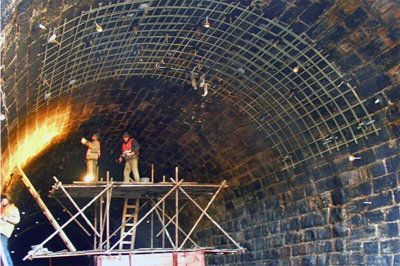 treillis de renforcement fibre de verre renforcement structurel tunnel